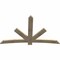 Ekena Millwork Alberta Rough Sawn Timber Gable Bracket, Douglas Fir, 84"W x 53"H x 2"D x 6"F, 15/12 Pitch GBW084X53X0206ALB00RDF - alternate 2